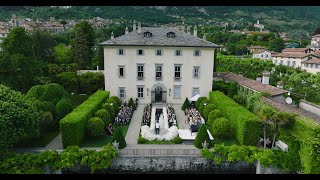 Sharon and Fareed  Villa Balbiano House of Gucci Lake Como Italy Wedding 4K [upl. by Howell]