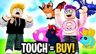 LANKYBOX Tries BUYING EVERYTHING My Friend Touches Challenge In The NEW Adopt Me Update EXPENSIVE [upl. by Roderich]