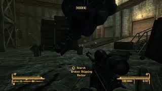 Protectrons vs the mighty AntiMaterial Rifle Fallout New Vegas [upl. by Gauldin]