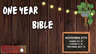 Read the Bible in One Year BSB  November 27th [upl. by Frick]