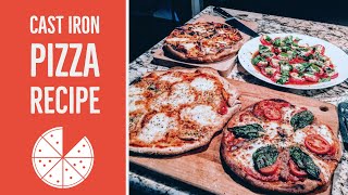 Perfect Cast Iron Pizza Recipe [upl. by Rodavlas]