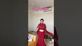 Draping Styles ✨ contentcreator fashion fashionshorts saree readytowear draping myntrahaul [upl. by Cahan133]