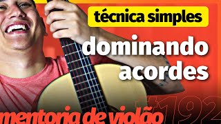 acordes de violão técnica simples para dominar acordes de violão [upl. by Fira]