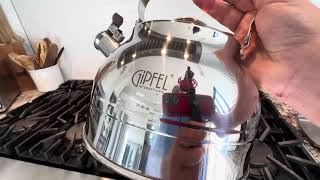 GIPFEL Whistling Tea Kettle Stovetop [upl. by Ial469]