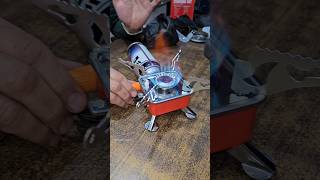 Mini Gas Stove 😱 Mountain King 🔥 shorts [upl. by Nosnehpets]