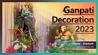 Ganpati Decoration 2023  Mahesh Lonkar [upl. by Brenn948]