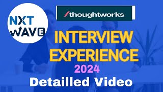 Thoughtworks Interview Experience  Software Developer  Nxtwave  Honest Talks [upl. by Troy40]