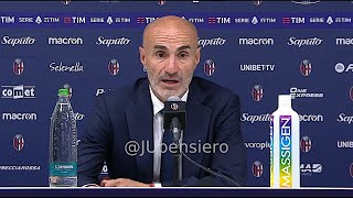 MONTERO post BolognaJuve 33 conferenza stampa quotThiago Motta è un grande uomo su Yildizquot [upl. by Rhodia]