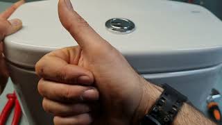 How to open change remove a Roca wc toilet tank cover lid cistern [upl. by Ggerg]