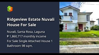 Ridgeview Estate Nuvali House For Sale [upl. by Ecilef]