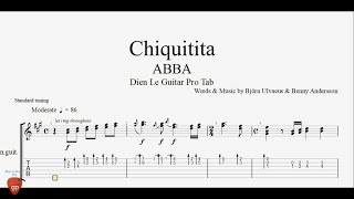 Abba  Chiquitita  Guitar Tabs [upl. by Hanoy796]