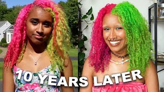 Recreating My Half and Half Yogurt Hair Dye 10 YEARS LATER [upl. by Orlando]