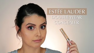 OMG ESTEE LAUDER DOUBLE WEAR STAYINPLACE CONCEALER  REVIEW  FULL DAY WEAR TEST [upl. by Dorris]