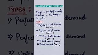 Elasticity of demand  Types of elasticity of demand  Class 12 economics [upl. by Ahsinid]