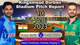 IND vs SA 1st T20 Match Prediction Dream11 Hollywood Bets Kingsmeand Durban Pitch Report  Live [upl. by Yesnik]