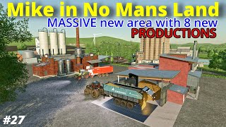 🟡 Bale MANIA New plateau Production area  FS22  Mike in No Mans Land [upl. by Arimlede]