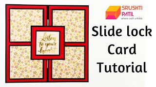 Slide Lock Card Tutorial by Srushti Patil [upl. by Joseph776]