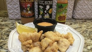 Fried Alligator Recipe Frog Bone Style [upl. by Yllatan968]