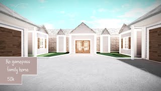 No Gamepass family home 50k Bloxburg [upl. by Toolis659]