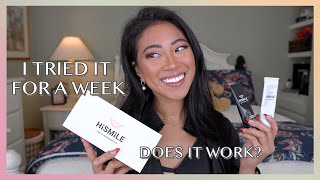 I tried the HiSmile Teeth Whitening Kit for a week  Is it worth it AD [upl. by Assetal]