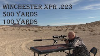 Winchester XPR 223 at 500 Yards and 100 Yards [upl. by Braasch]