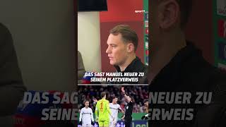 Manuel Neuer sah erstmalig in seiner Karriere die rote Karte So reagierte er shorts [upl. by Irotal]