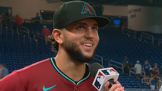 Adrian Del Castillo Postgame Interview after His Career Night vs Marlins [upl. by Noivart94]