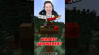 WAS ist SCHWERER in MINECRAFT 😨 [upl. by Wade789]