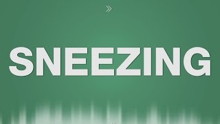 Sneezing SOUND EFFECT  Niesen SOUNDS [upl. by Eilsil]