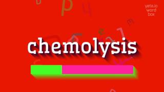 How to say quotchemolysisquot High Quality Voices [upl. by Prosper]