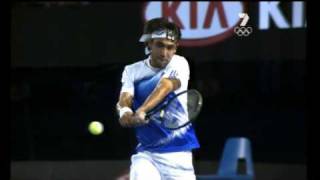 Marcos Baghdatis  DoubleHanded Backhand [upl. by Yorle]