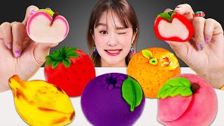 🍓Fruits Wagashi Mochi Rice cake Mukbang🍓 과일 화과자 모찌 먹방 JiniYum 지니얌 [upl. by Orren174]