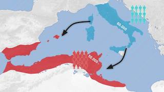 The Punic Wars Every Day with Army Sizes [upl. by Tnecillim369]