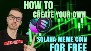 How To Create Your Own SOLANA MEME COIN for Free Tutorial [upl. by Marcella864]