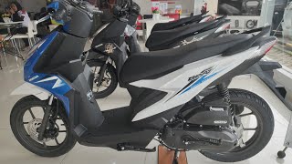 Keren New Honda Beat CBS 2020 Techno Blue White [upl. by Ekram310]