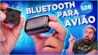 ADAPTADOR BLUETOOTH PARA USAR FONE SEM FIO NO AVIÃO GDN [upl. by Sokairyk612]