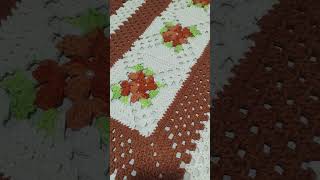 Passadeira com square quadradinho da vovó short crochet passoapassodecroche croche [upl. by Ailic]