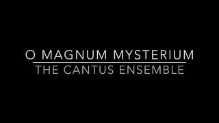 Cantus Ensemble feat Calum Huggan Presents quotO Magnum Mysteriumquot [upl. by Akerdna]