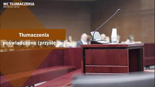 Tłumaczenia poświadczone Szczecin MC Tłumaczenia Monika Czyż [upl. by Scheer856]