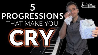 The 5 Saddest Piano Chord Progressions 😭 [upl. by Bunny]