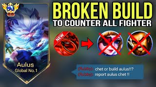 Aulus New Broken Build To Counter All Fighter In Solo Ranked💀  Aulus Best Build And Emblem 2024 [upl. by Katlaps641]