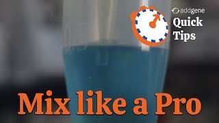 Mixing Liquids Using a Pipette Addgene Quick Tips [upl. by Eiraminot550]