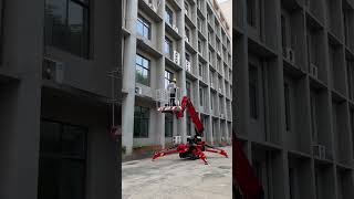 13m lifting platform spider legs industrialcranes automobileengineering excavator [upl. by Debor]