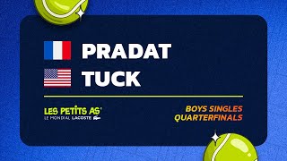 Les Petits As 2024  Boys Singles Quarterfinals  Pablo PRADAT vs Tabb TUCK [upl. by Rodmun]