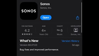 New Sonos App Update 800703  Whats New [upl. by Neehar490]