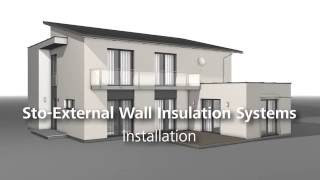 Installation of StoTherm external facade insulation on masonry [upl. by Eiryk]