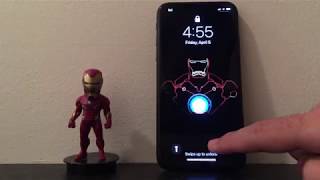 Custom Iron Man Animated Live Wallpaper on iPhone [upl. by Pratt703]