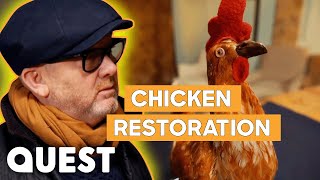 Restoring A Walking And EggLaying Chicken  Salvage Hunters The Restorers [upl. by Nalyr688]