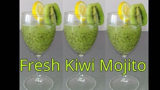 Kiwi Mojito  Without Soda [upl. by Derdlim]