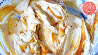 Salted Caramel Whipped Cream Frosting Recipe  Карамельный крем [upl. by Meggy85]